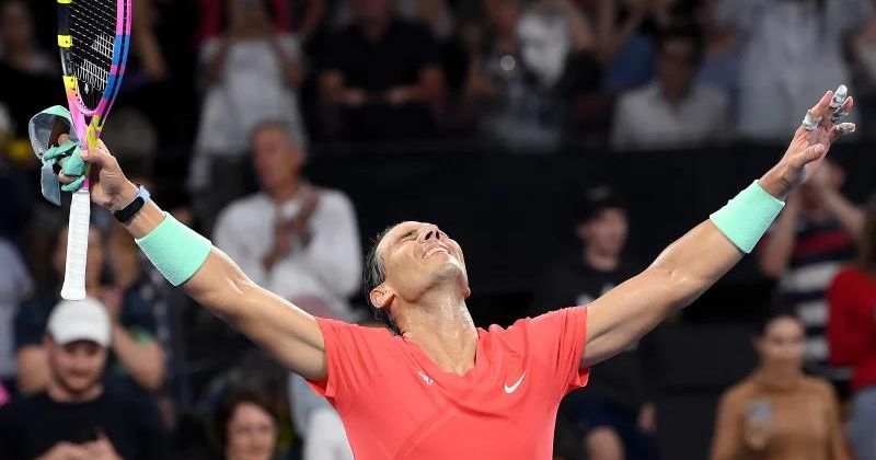 Rafael Nadal in the Brisbane Open 250